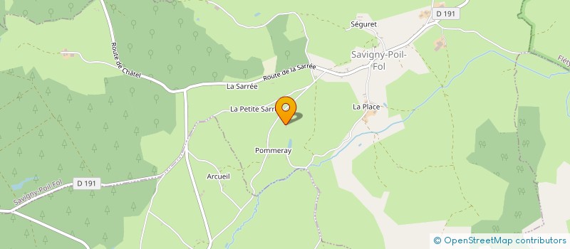 localisation de l'entreprise MONSIEUR YVES LEBRUN à SAVIGNY-POIL-FOL