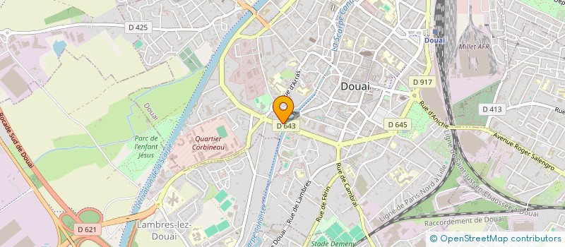 localisation de l'entreprise MONSIEUR YVES LEFEBVRE  DOUAI