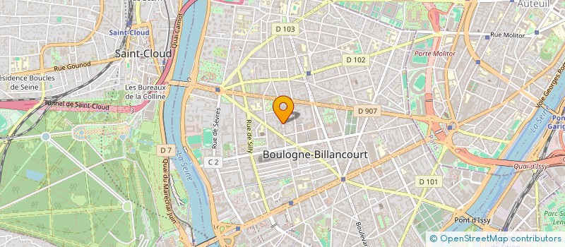 localisation de l'entreprise MONSIEUR YVES LEGRAND  BOULOGNE-BILLANCOURT