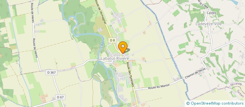 localisation de l'entreprise MONSIEUR YVES LEGRAS  LABATUT-RIVIERE