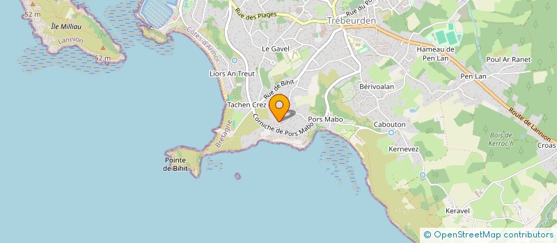 localisation de l'entreprise MONSIEUR YVES LEGUERN  TREBEURDEN