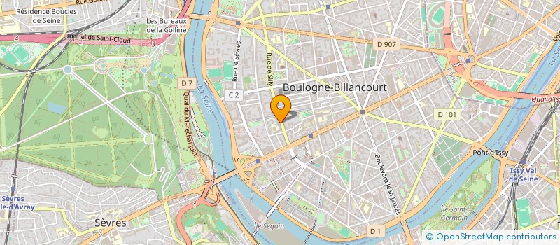 localisation de l'entreprise MONSIEUR YVES LEGUILLOCHET à BOULOGNE-BILLANCOURT