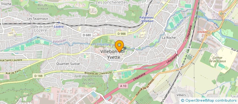 localisation de l'entreprise MONSIEUR YVES LELEU  VILLEBON-SUR-YVETTE