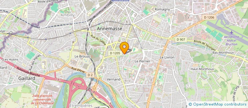 localisation de l'entreprise MONSIEUR YVES LEMARIN à ANNEMASSE