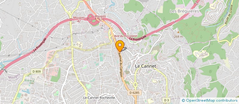 localisation de l'entreprise MONSIEUR YVES LENNE à LE CANNET