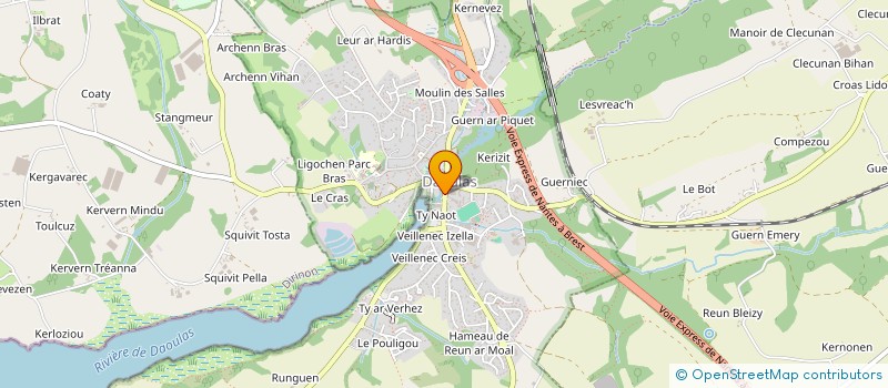 localisation de l'entreprise MONSIEUR YVES LEOST  DAOULAS