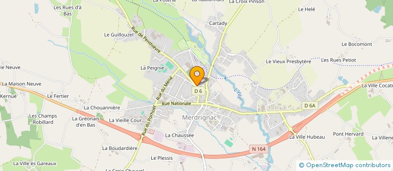 localisation de l'entreprise MONSIEUR YVES LEPRETRE à MERDRIGNAC