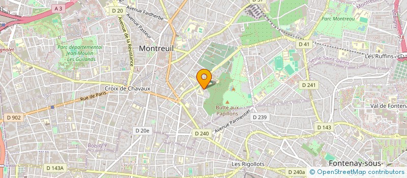 localisation de l'entreprise MONSIEUR YVES LEPREVOST à MONTREUIL