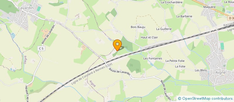 localisation de l'entreprise MONSIEUR YVES LEROY  AIGNE