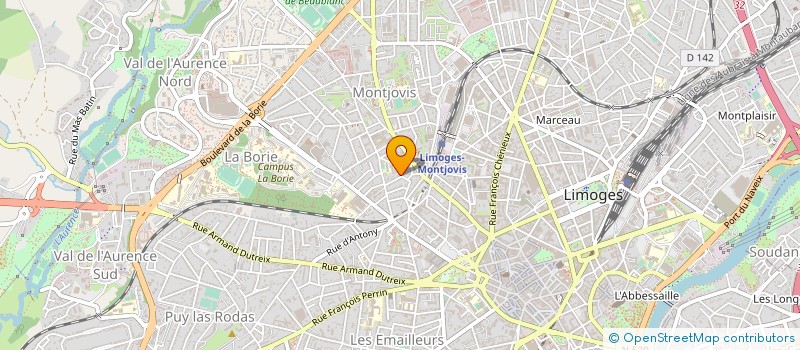 localisation de l'entreprise MONSIEUR YVES LESAUX à LIMOGES