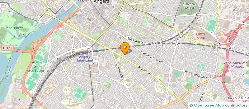 localisation de l'entreprise MONSIEUR YVES LESTEVEN à ANGERS