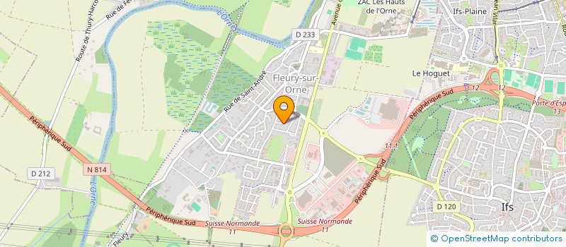 localisation de l'entreprise MONSIEUR YVES LETELLIER  FLEURY-SUR-ORNE