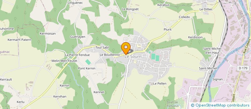 localisation de l'entreprise MONSIEUR YVES LEVENEZ  LE SOURN