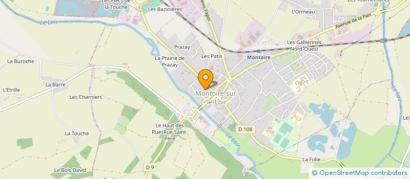 localisation de l'entreprise MONSIEUR YVES LEVIEUGE  MONTOIRE-SUR-LE-LOIR