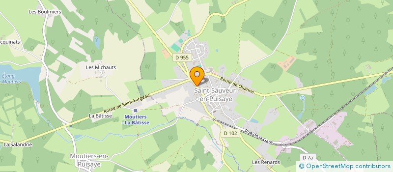 localisation de l'entreprise MONSIEUR YVES LIENARD à SAINT-SAUVEUR-EN-PUISAYE