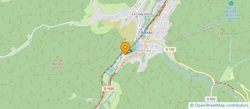 localisation de l'entreprise MONSIEUR YVES LINTZ  ROTHAU