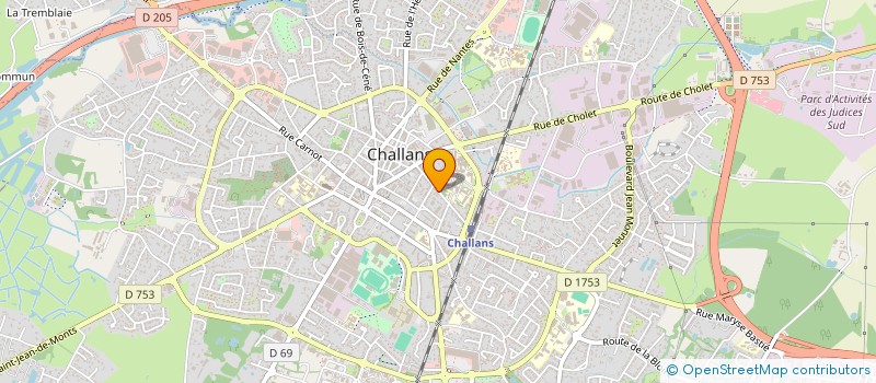 localisation de l'entreprise MONSIEUR YVES LONGUEVAL à CHALLANS