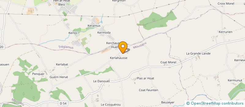 localisation de l'entreprise MONSIEUR YVES LORGERE à SAINT-AGATHON