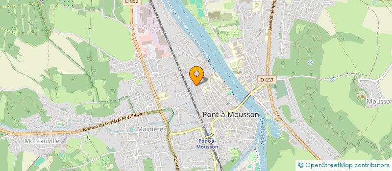 localisation de l'entreprise MONSIEUR YVES LOUSTAU  PONT-A-MOUSSON