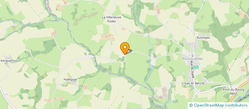 localisation de l'entreprise MONSIEUR YVES LOZAC'H  PLUSQUELLEC