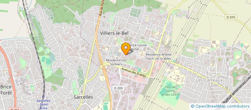 localisation de l'entreprise MONSIEUR YVES LUBIN  VILLIERS-LE-BEL