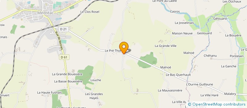 localisation de l'entreprise MONSIEUR YVES MACE à MEDREAC