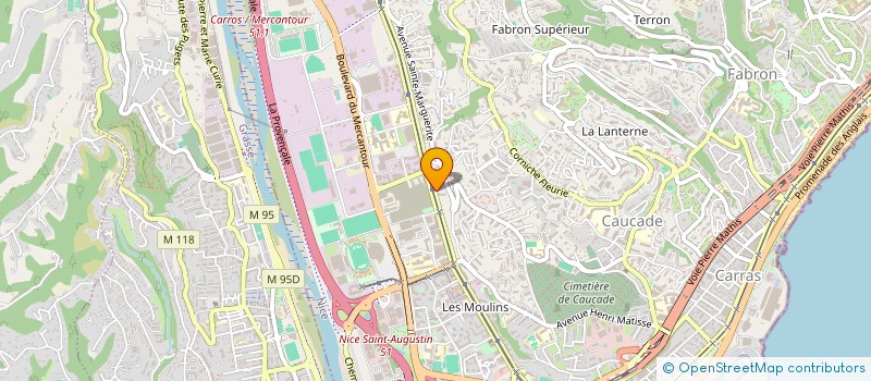 localisation de l'entreprise MONSIEUR YVES MAILLARD à NICE