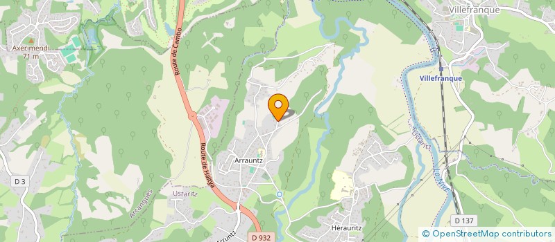 localisation de l'entreprise MONSIEUR YVES MAINGUYAGUE  USTARITZ