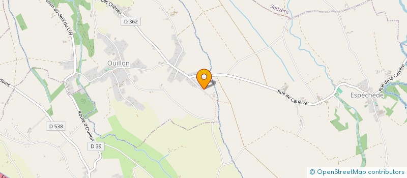 localisation de l'entreprise MONSIEUR YVES MAJESTE-LABOURDENNE  SEDZERE