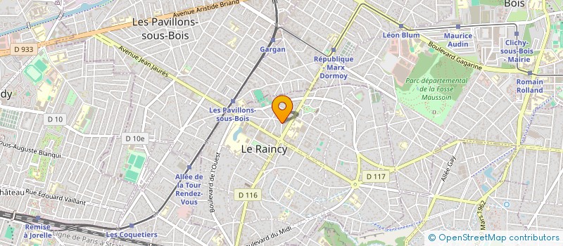 localisation de l'entreprise MONSIEUR YVES MANCHON à LE RAINCY