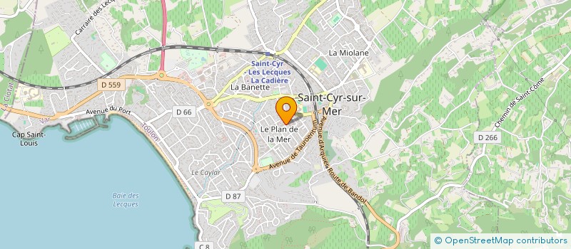 localisation de l'entreprise MONSIEUR YVES MANGIN à SAINT-CYR-SUR-MER