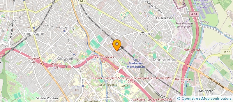 localisation de l'entreprise MONSIEUR YVES-MANUEL DOSSOUVI  TOULOUSE