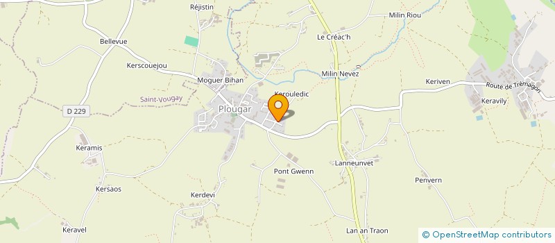 localisation de l'entreprise MONSIEUR YVES MARC  PLOUGAR