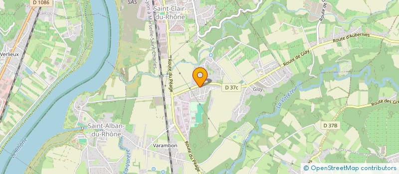 localisation de l'entreprise MONSIEUR YVES MARCELAT  SAINT-CLAIR-DU-RHONE