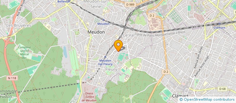 localisation de l'entreprise MONSIEUR YVES MARCHAND à MEUDON