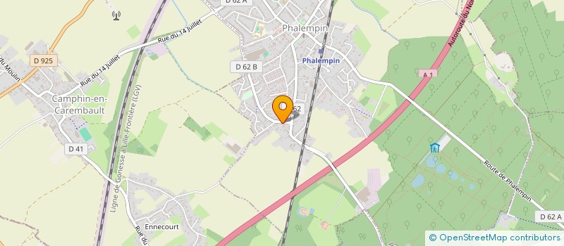 localisation de l'entreprise MONSIEUR YVES MARIACOURT  PHALEMPIN