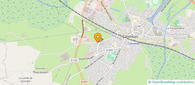 localisation de l'entreprise MONSIEUR YVES MARIE à CARENTAN-LES-MARAIS