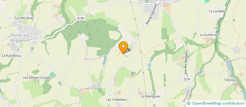 localisation de l'entreprise MONSIEUR YVES-MARIE ABBE à BOURSEUL