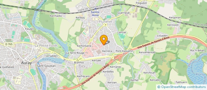 localisation de l'entreprise MONSIEUR YVES-MARIE AUBRY  PLUNERET