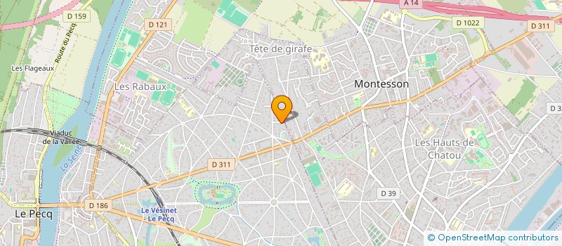 localisation de l'entreprise MONSIEUR YVES-MARIE BIDOIRE  LE VESINET