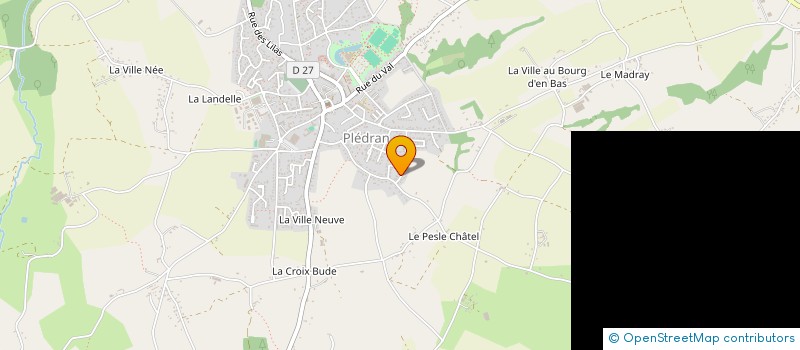 localisation de l'entreprise MONSIEUR YVES-MARIE HOURON  PLEDRAN