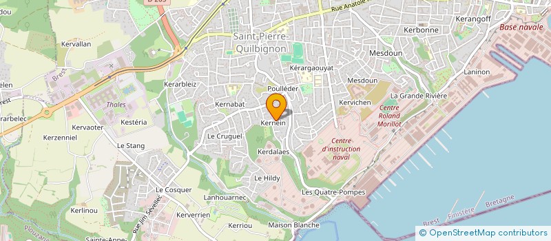 localisation de l'entreprise MONSIEUR YVES-MARIE LE CARRERES à BREST
