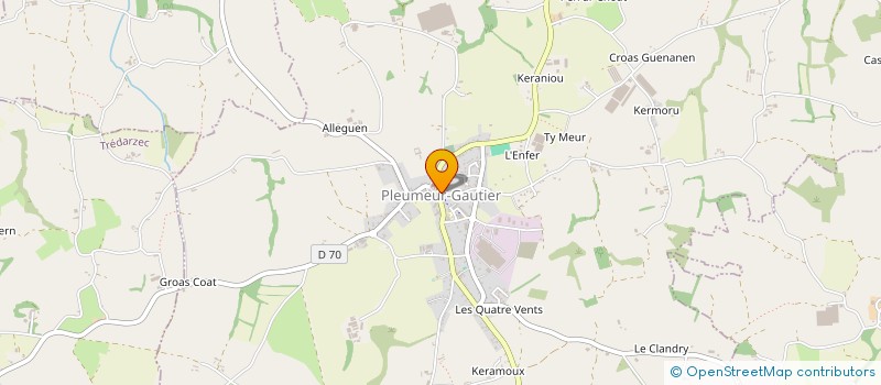 localisation de l'entreprise MONSIEUR YVES-MARIE LE FORESTIER  PLEUMEUR-GAUTIER