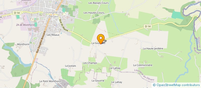 localisation de l'entreprise MONSIEUR YVES-MARIE LERAY  LOUVIGNE-DU-DESERT