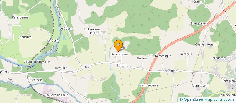 localisation de l'entreprise MONSIEUR YVES MARIE ORGEBIN  BAUD