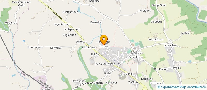 localisation de l'entreprise MONSIEUR YVES MARIE SELLIN à MELLAC