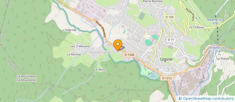 localisation de l'entreprise MONSIEUR YVES MARRET à UGINE