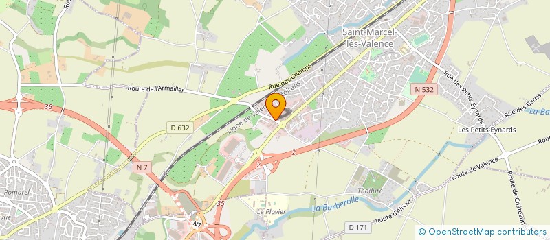 localisation de l'entreprise MONSIEUR YVES MARSANNE à SAINT-MARCEL-LES-VALENCE