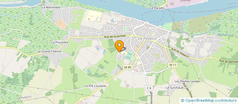 localisation de l'entreprise MONSIEUR YVES MARTENAT à LE PELLERIN
