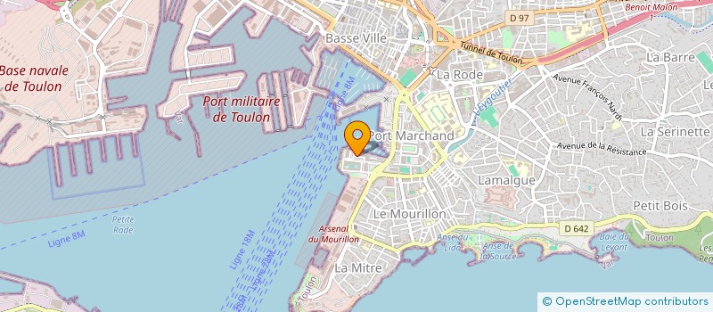 localisation de l'entreprise MONSIEUR YVES MARTIN à TOULON
